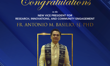 Newly Appointed Vice President for Research, Innovations, and Community Engagement, Fr. Antonio M. Basilio, SJ, PhD