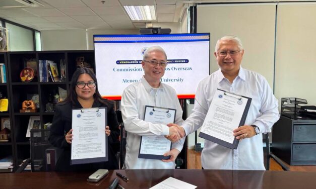 Ateneo de Davao University Signs a Memorandum of Understanding with the Commission on Filipinos Overseas