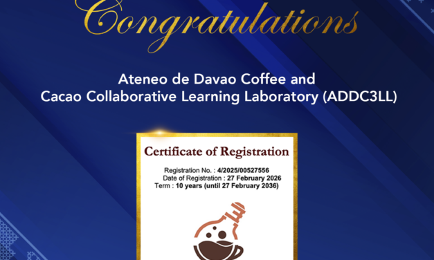 Ateneo de Davao University Receives Trademark Registration for the Ateneo de Davao Coffee and Cacao Collaborative Learning Laboratory (ADDC3LL)