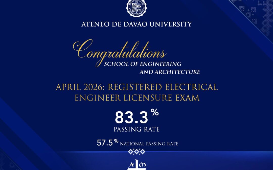 Congratulations to the 5 new Registered Electrical Engineers from Ateneo de Davao University!