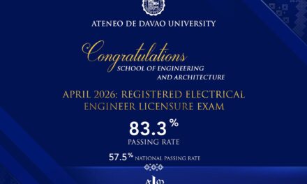 Congratulations to the 5 new Registered Electrical Engineers from Ateneo de Davao University!