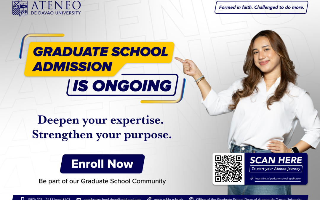 Ateneo de Davao Graduate School: Enrollment is Now Open!