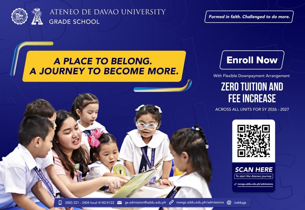Ateneo de Davao University Grade School: Enrollment is Ongoing for SY 2026-2027