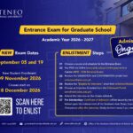 Entrance Exam for Graduate School: SY 2026-2027