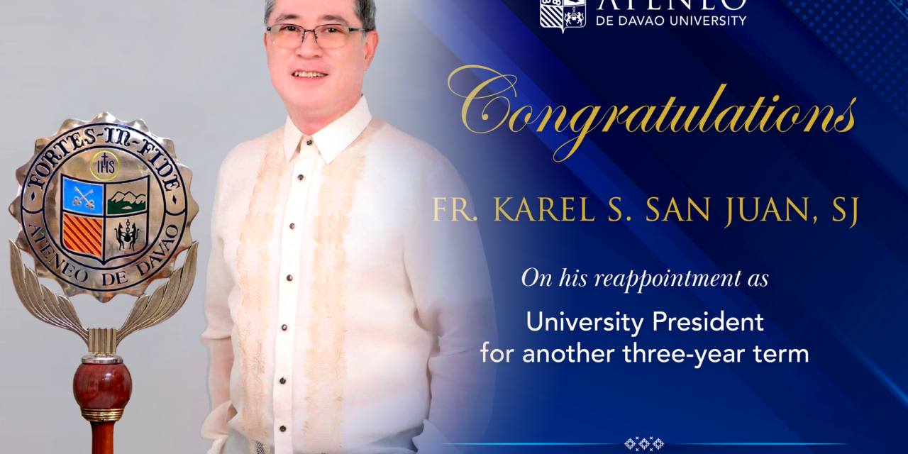 Fr. San Juan Reappointed as University President for Second Term