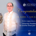 Fr. San Juan Reappointed as University President for Second Term