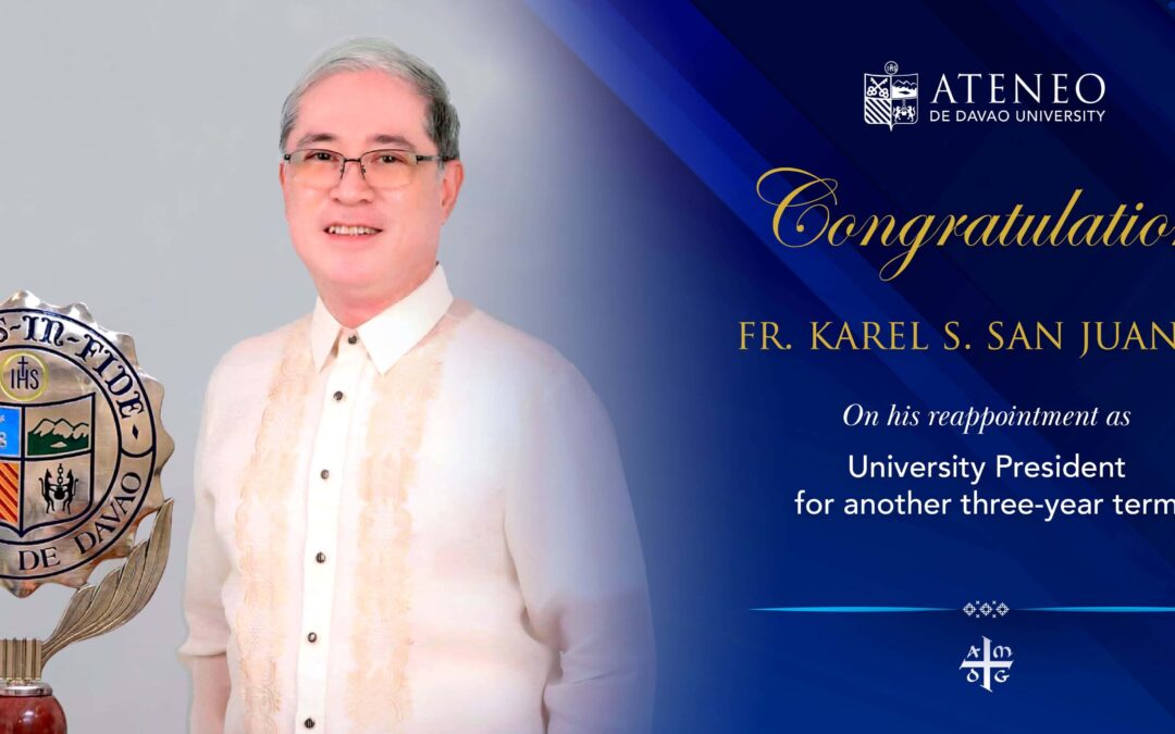 Fr. San Juan Reappointed as University President for Second Term