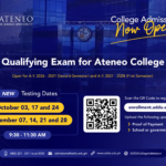 Qualifying Exam for Ateneo College – AY 2026-2027 Second Semester and AY 2027-2028 First Semester
