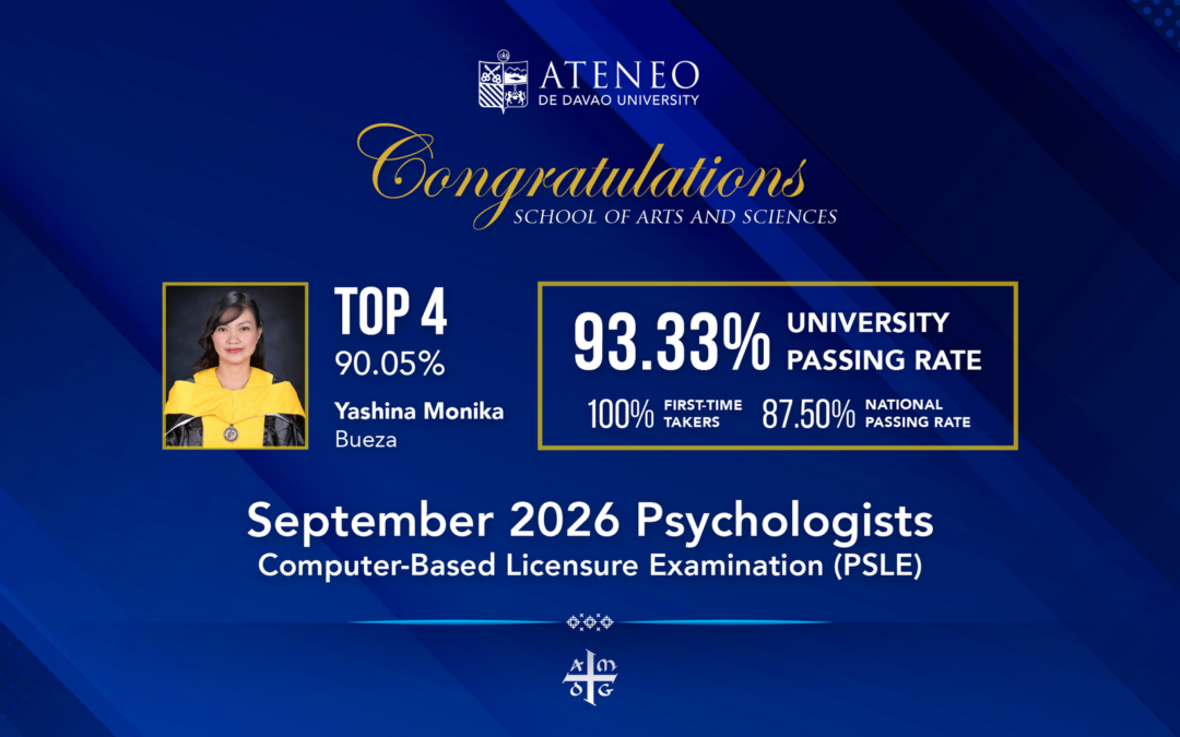 Bueza Places 4th in 2026 PSLE, ADDU Achieves 93.33% Passing Rate