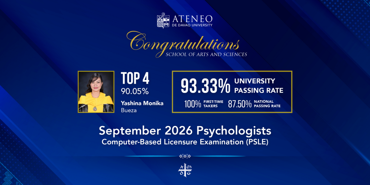 ADDU Grad Places 4th Nationwide, Posts 93.33% Passing Rate in Sept 2026 PSLE
