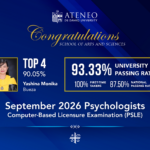 ADDU Grad Places 4th Nationwide, Posts 93.33% Passing Rate in Sept 2026 PSLE