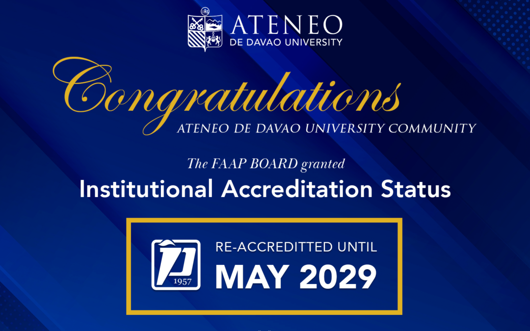 ADDU Granted Institutional Accreditation Status by FAAP