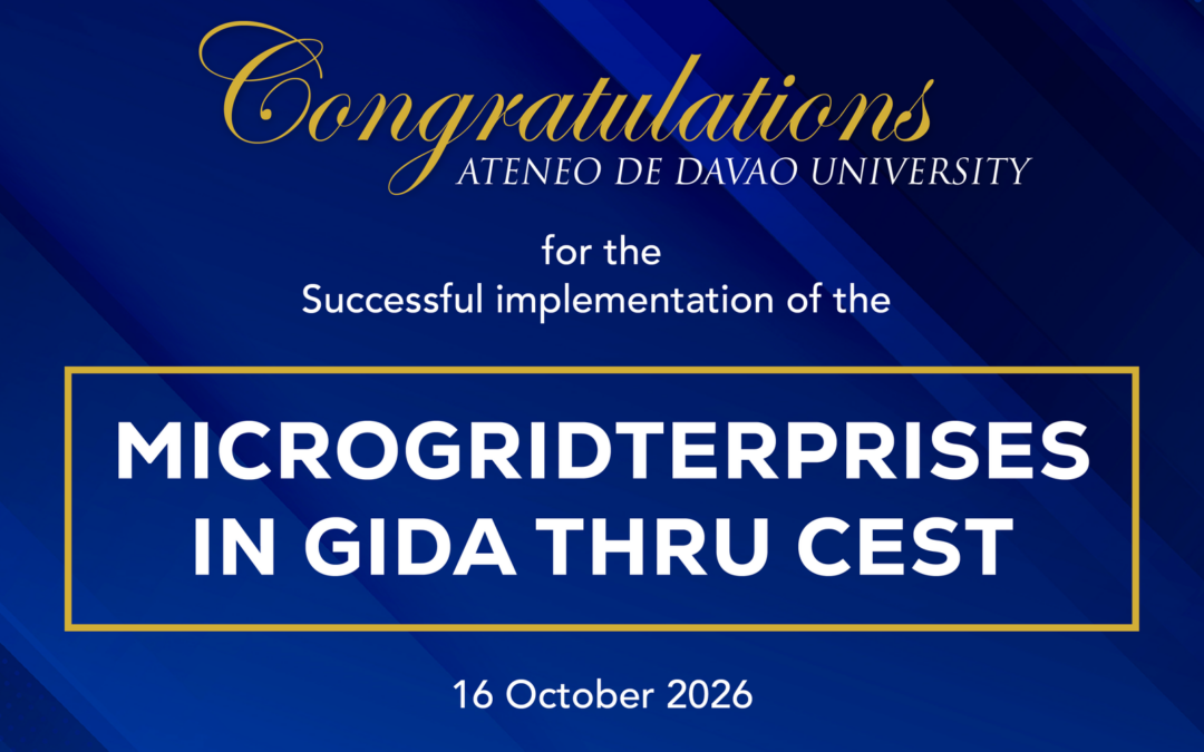 ADDU Earns DOST Community Impact Award for Microgrid Project