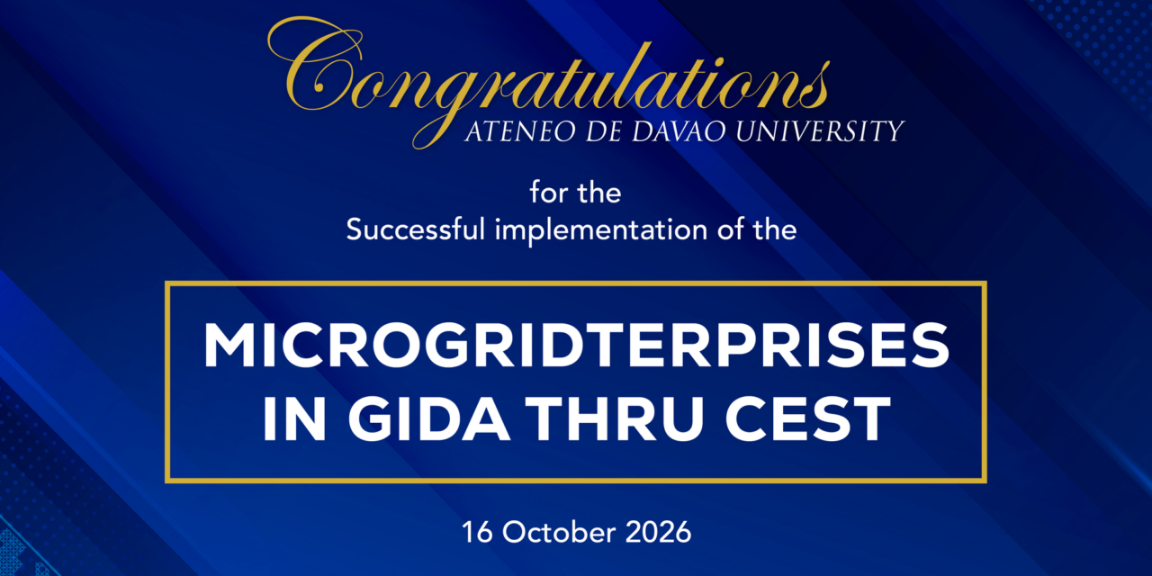 ADDU Earns DOST Community Impact Award for Microgrid Project
