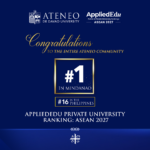 ADDU Retains No. 1 Spot in Mindanao in AppliedEdu 2027 Ranking