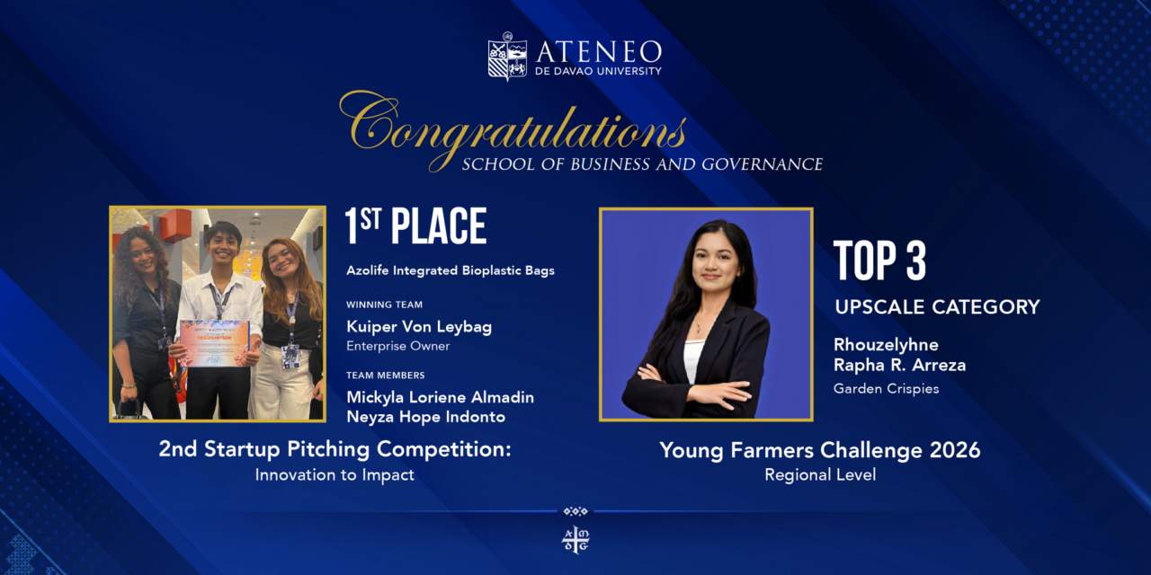 ADDU Entrepreneurship Students Earn Regional Honors in Startup, Agribusiness Contests