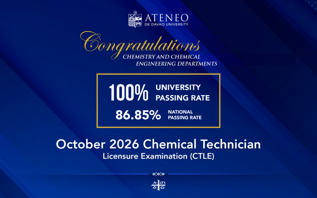 ADDU Achieves 100% Passing Rate in Oct 2026 Chemical Technician Licensure Exam