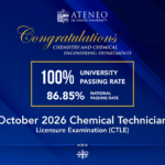 ADDU Achieves 100% Passing Rate in Oct 2026 Chemical Technician Licensure Exam
