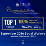 ADDU Ranks No. 1 in Davao Region in Sept 2026 Social Work Licensure Exam